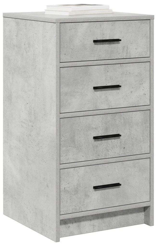 vidaXL Μπουφές Γκρι Σκυρόδεμα 40x41x75 εκ. Επεξεργασμένο Ξύλο