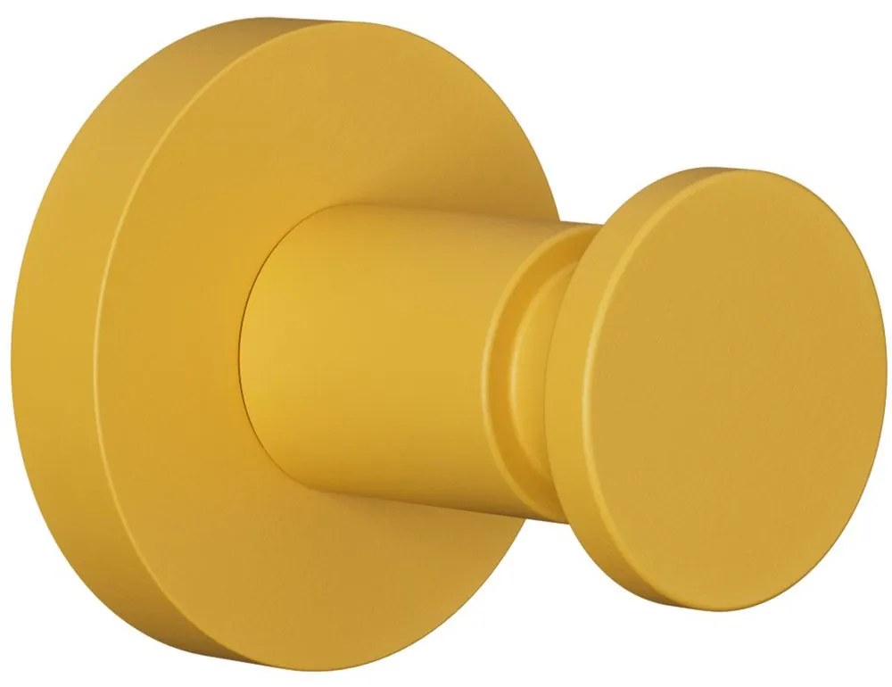 Άγκιστρο Μπάνιου Μονό 12-603 5x5x5cm Matt Yellow Pam&amp;Co Brass
