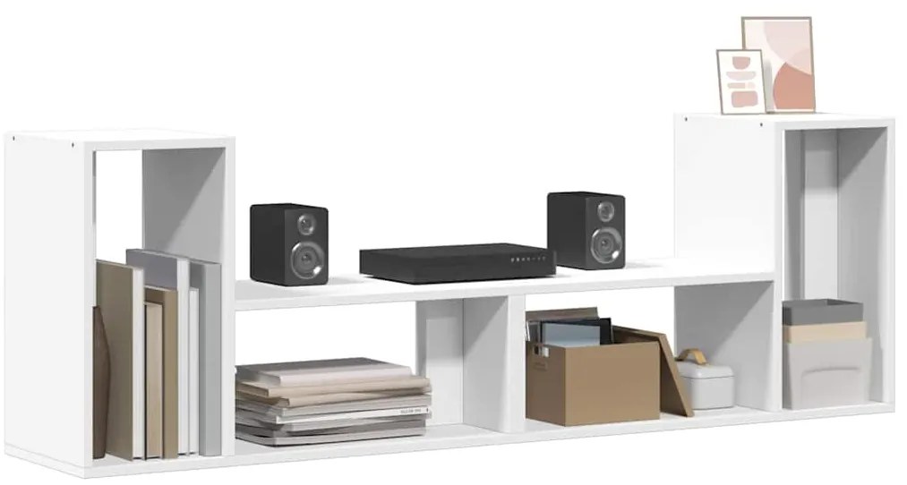 vidaXL Έπιπλα Τηλεόρασης 2 τεμ. Λευκά 75x30x50 εκ. Επεξεργασμένο Ξύλο