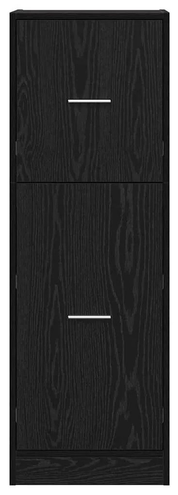 vidaXL Φαρμακοποιϊκή Ντουλάπα Μαύρη δρυς 40 x 41 x 118 εκ.