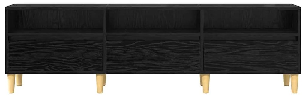 vidaXL Ντουλάπι TV Μαύρη δρυς 150 x 30 x 45 εκ Επεξεργασμένο ξύλο