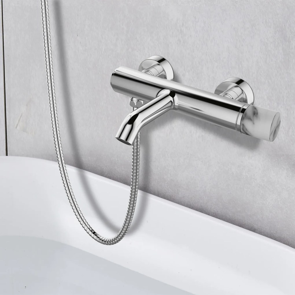 KARAG  JOAN Μπαταρία λουτρού JOAN Marmo Bianco 24603-425A-MB KARAG KARAG-5206836669939