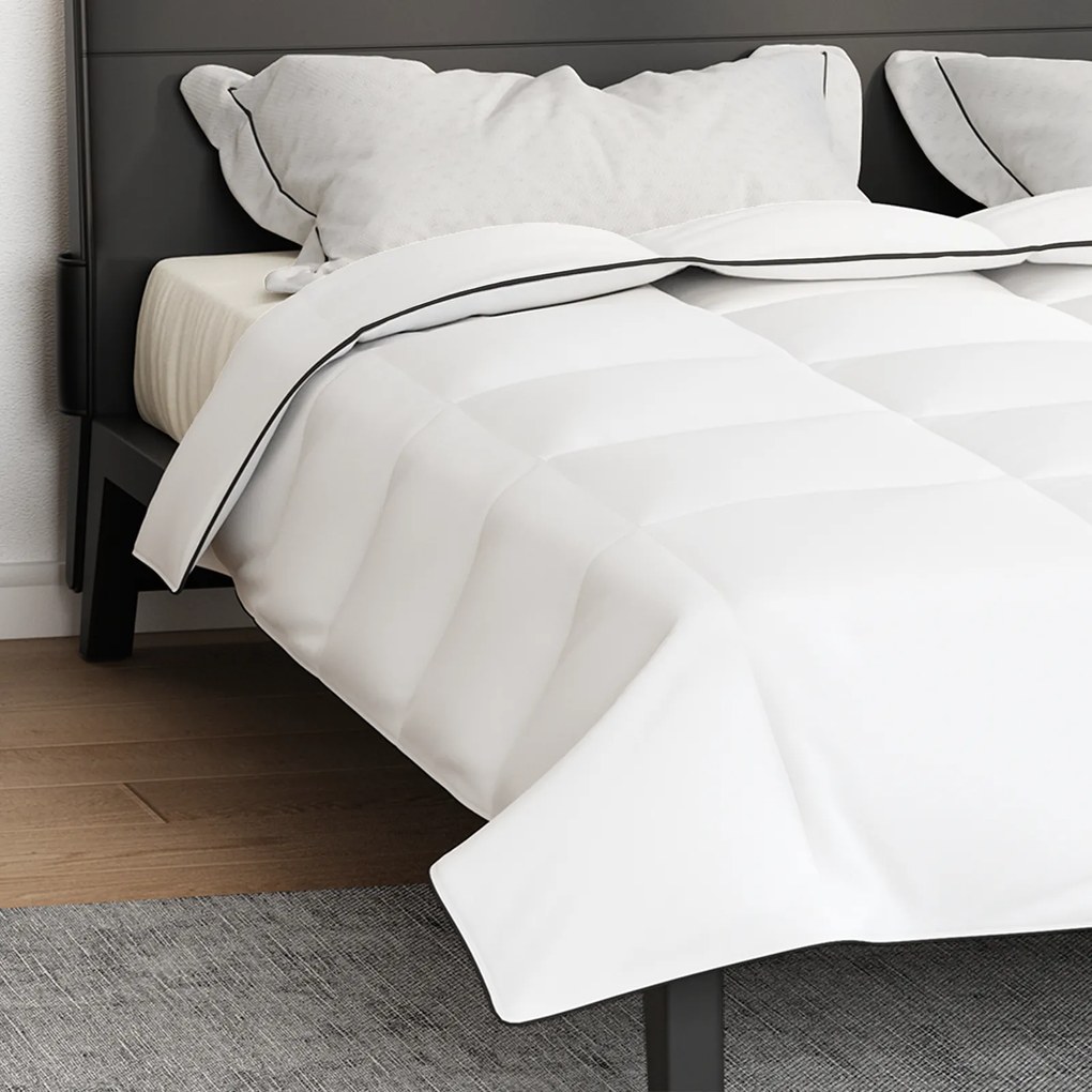 vidaXL Χειμερινό Παπλωματοθήκη Λευκό 200 x 240 cm