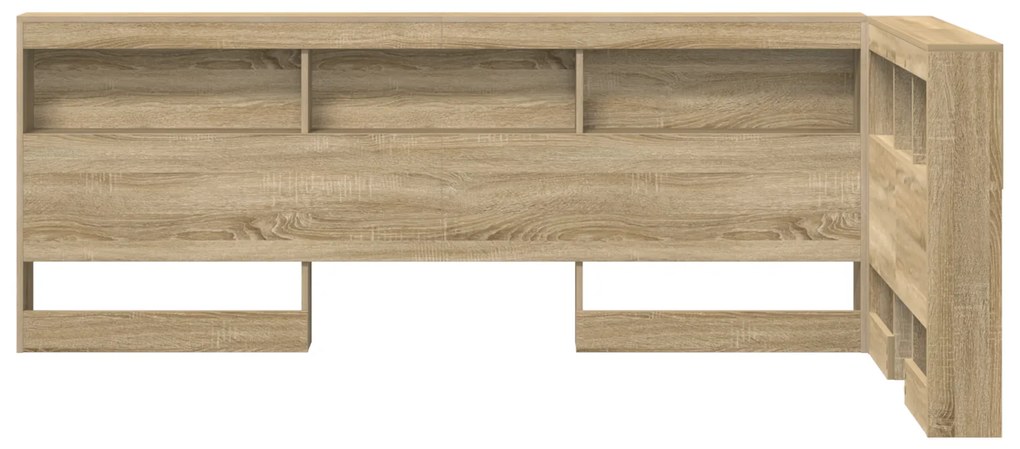 vidaXL Κεφαλάρι Αποθήκης με ράφι Sonoma Δρυς 75 cm Επεξεργασμένο ξύλο
