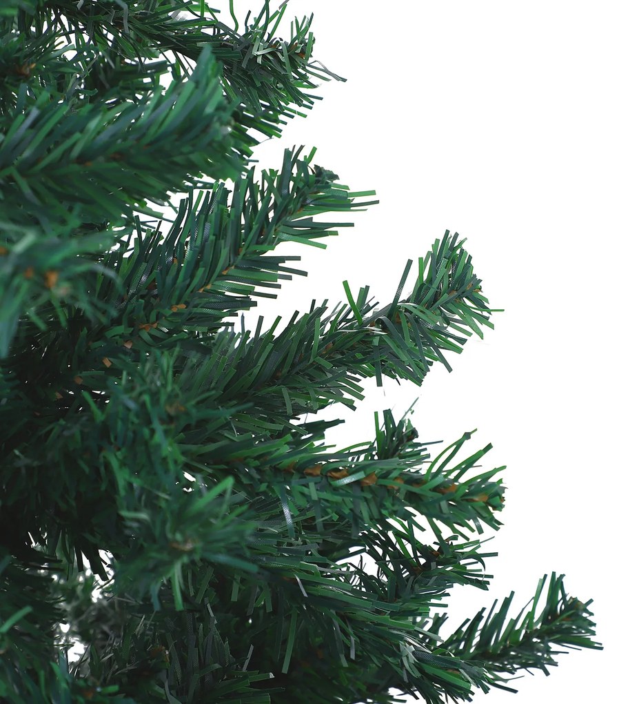 HOMCOM Χριστουγεννιάτικο Δέντρο Τεχνητό Έλατο, 1,8 m, με Βάση, Ø85 cm x 180 cm, Πράσινο