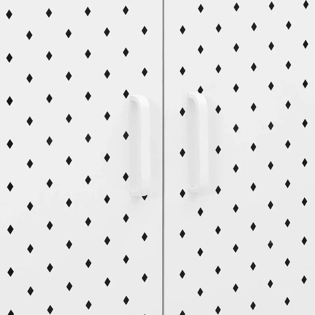 Ντουλάπι Λευκό 80 x 35 x 100 εκ. από Ατσάλι - Λευκό