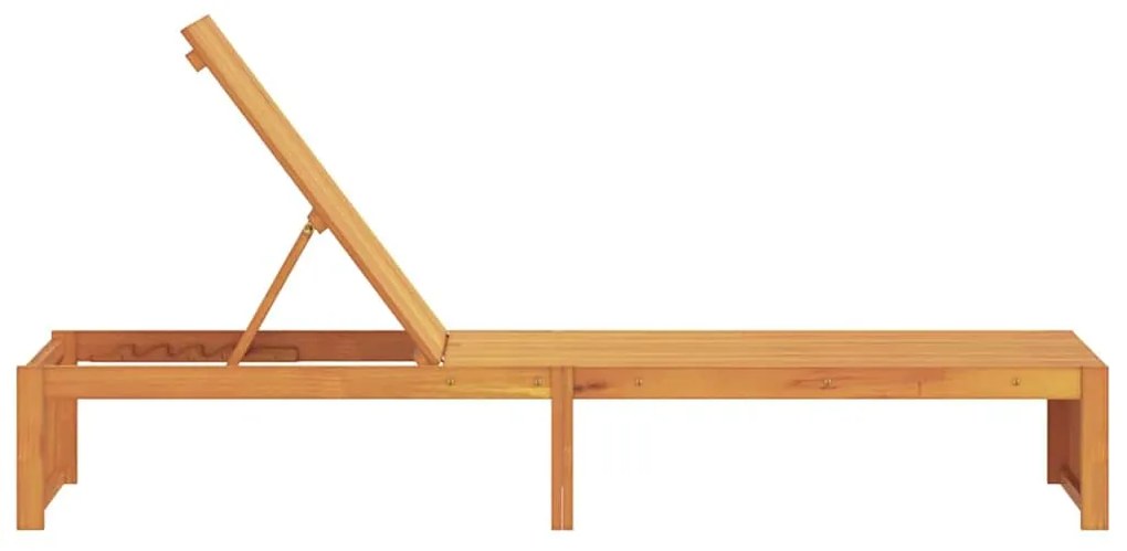 vidaXL Ξαπλώστρα 1-πρόσωπο Καφέ 200 x 55 x 94εκ Μασίφ ξύλο ακακίας