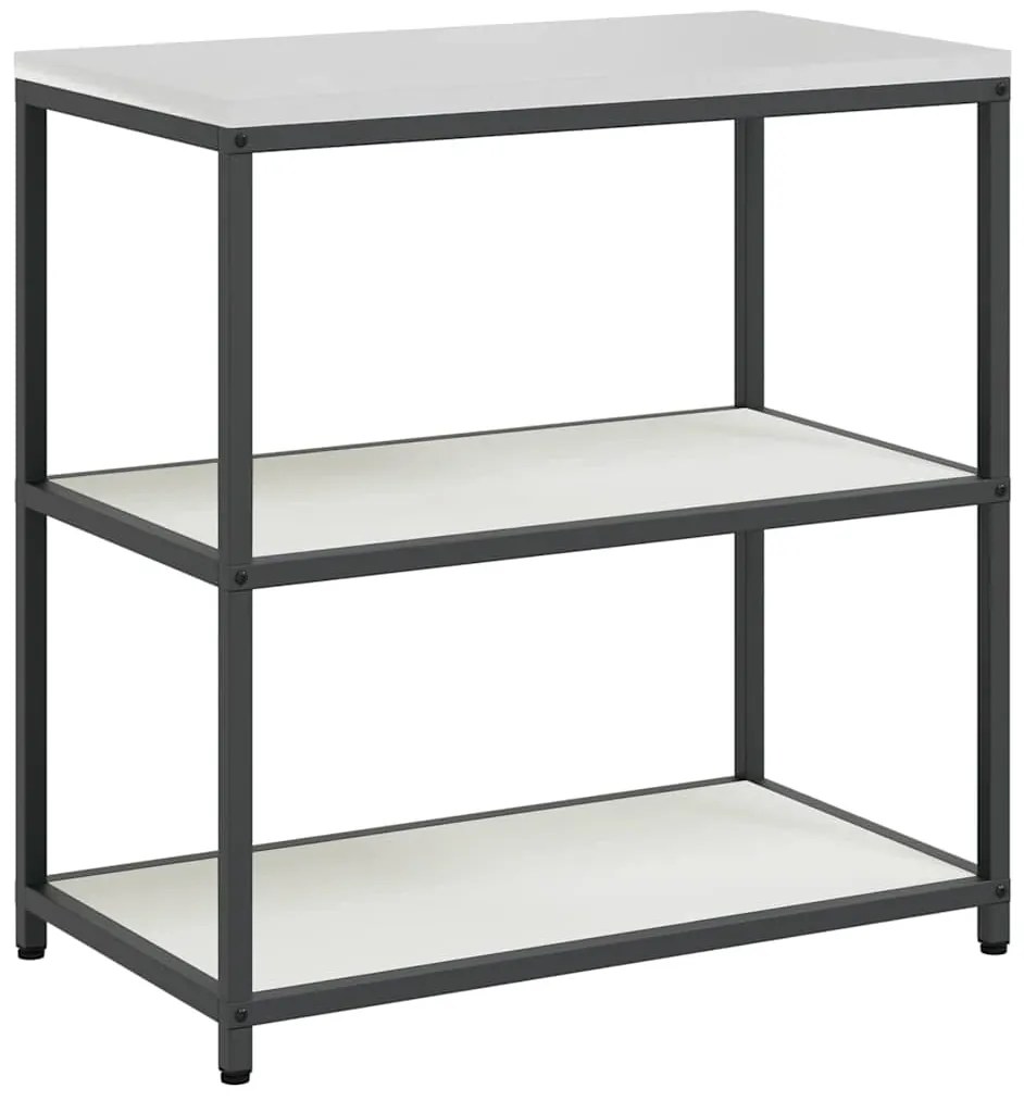 vidaXL Σετ Αποθήκευσης Κουζίνας 2 pcs Λευκό Ψυχρής έλασης χάλυβας