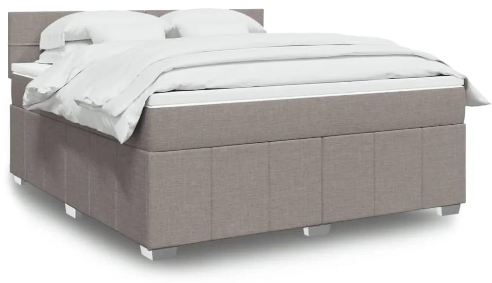 ΚΡΕΒΑΤΙ BOXSPRING ΜΕ ΣΤΡΩΜΑ TAUPE 180X200 ΕΚ. ΥΦΑΣΜΑΤΙΝΟ 3289451