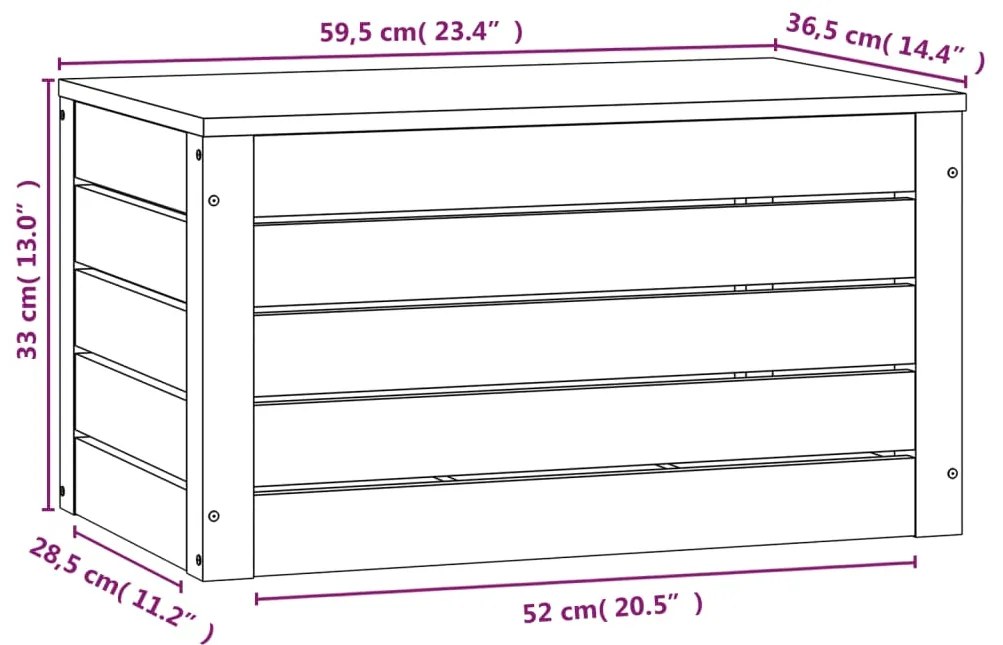 ΚΟΥΤΙ ΑΠΟΘΗΚΕΥΣΗΣ ΛΕΥΚΟ 59,5X36,5X33 ΕΚ. ΜΑΣΙΦ ΞΥΛΟ ΠΕΥΚΟΥ 823615