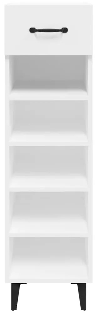 vidaXL Παπουτσοθήκη Λευκή 30 x 35 x 105 εκ. από Επεξεργασμένο Ξύλο