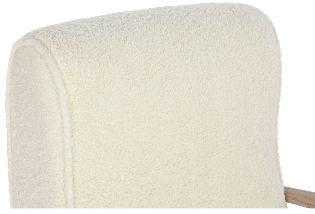 Κάθισμα Home ESPRIT Λευκό Φυσικό 57 x 55 x 85 cm