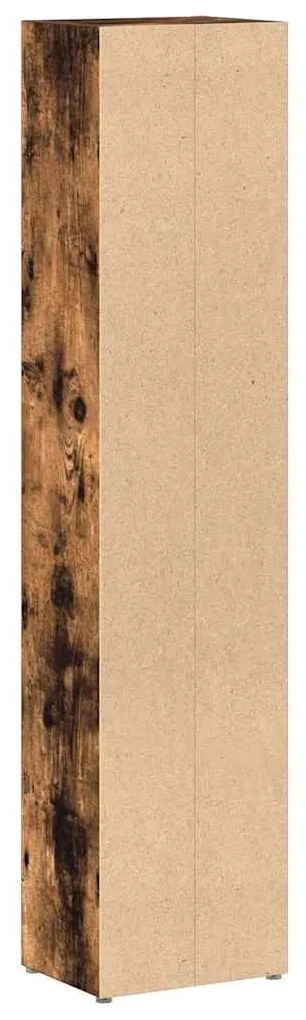 vidaXL Ντουλάπια CD 2 τεμ. Καπν. Δρυς 21x16x93,5 εκ Επεξεργασμένο Ξύλο