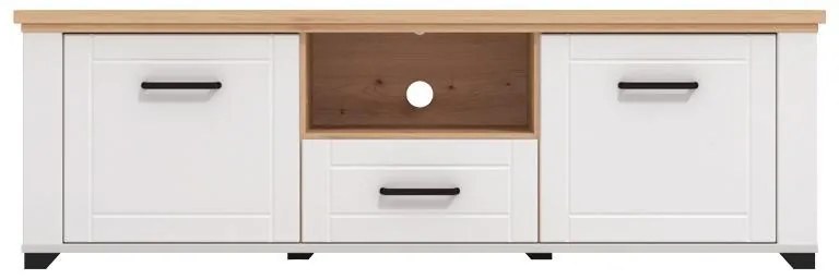Έπιπλο Τηλεόρασης Valencia TV 150 Λευκό - Artisan Oak - Λευκό Μάτ 147x41x47,5 εκ. 147x41x47.5 εκ.