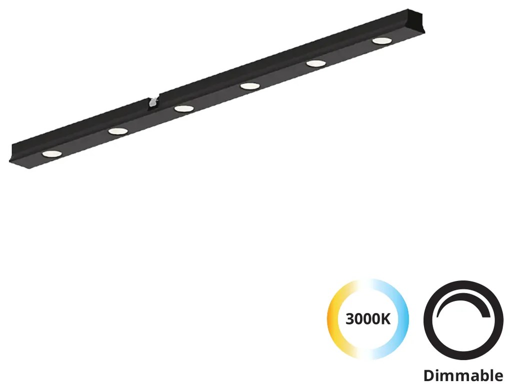 Μαγνητική Ράγα 7W 3000K 513lm L300xH11,5mm Linear Antiglare Dimmable Slim Magnetic Viokef 4288500