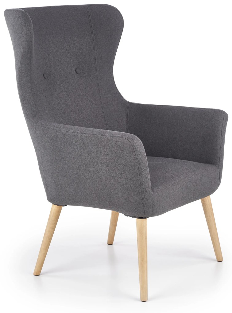 COTTO leisure chair, color: dark grey DIOMMI V-CH-COTTO-FOT-C.POPIEL