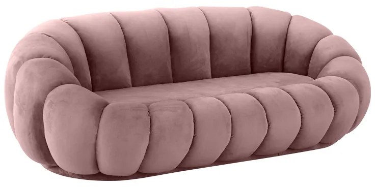 Καναπές Embrace pakoworld βελούδο σε σάπιο μήλο απόχρωση 180x105x65εκ