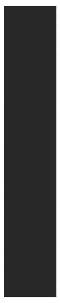 Παπουτσοθήκη με 4 Ανακλινόμενα Συρτάρια Μαύρη 80x34x187,5 εκ. - Μαύρο