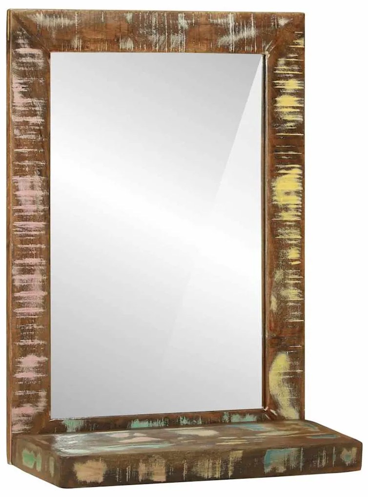 vidaXL Καθρέφτης Μπάνιου 50x22x70 εκ. Στερεό Ξύλο Ανακυκλωμένο