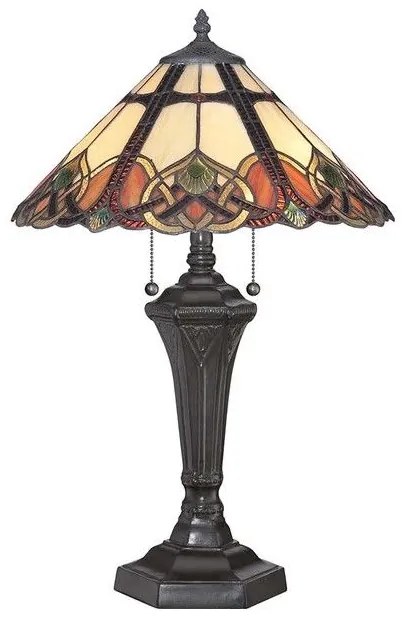 Επιτραπέζιο Φωτιστικό 2xE27  Μπρονζέ Tiffany  Cambridge QZ-CAMBRIDGE-TL Elstead Lighting QZ-CAMBRIDGE-TL Μπρονζέ