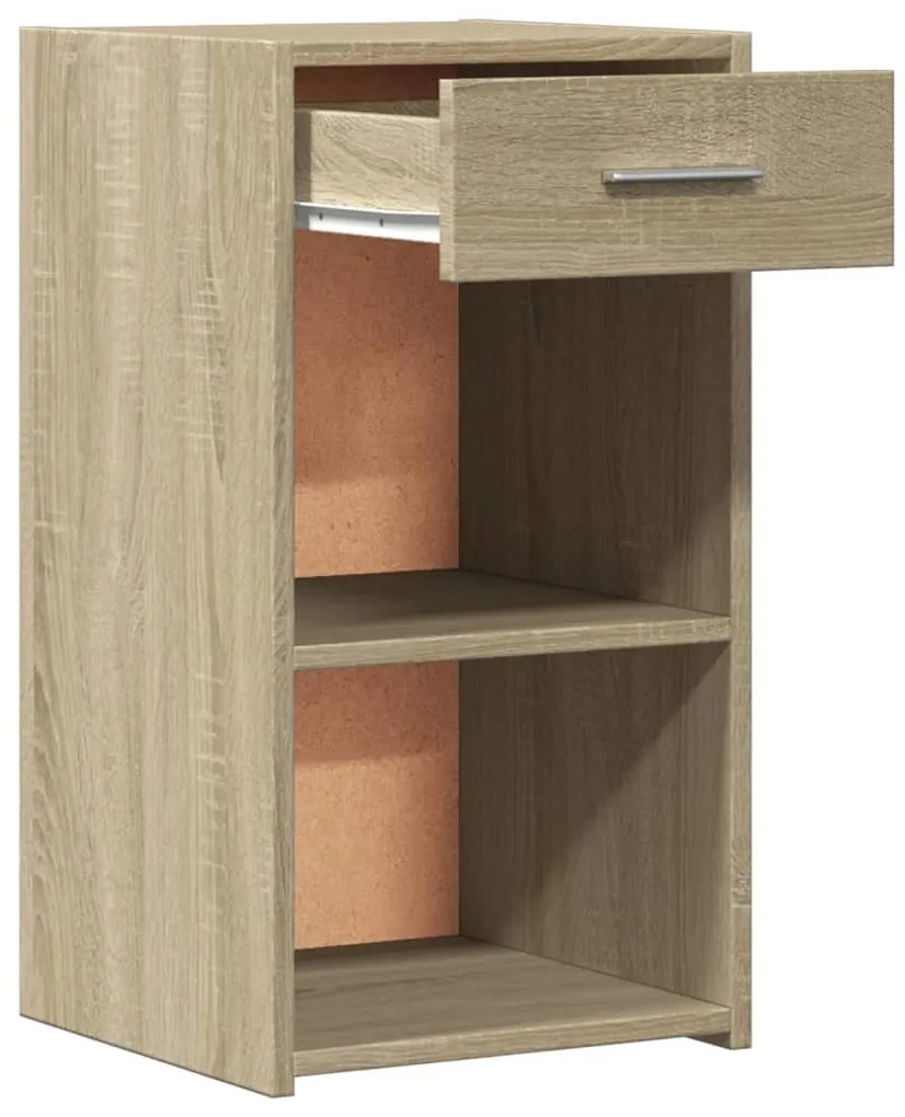 vidaXL Κομοδίνα 2 τεμ. Sonoma Δρυς 35x34x65 εκ. από Επεξεργασμένο Ξύλο