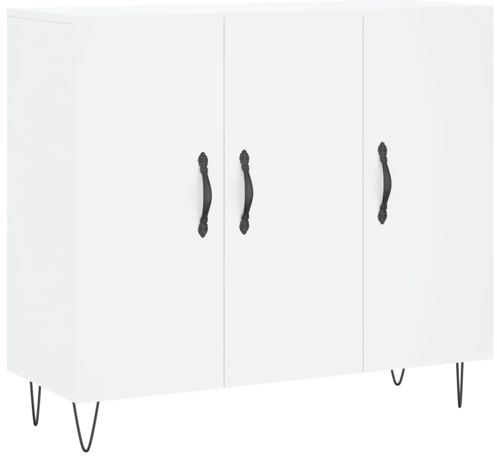 vidaXL Μπουφές Λευκός 90 x 34 x 80 εκ. από Επεξεργασμένο Ξύλο