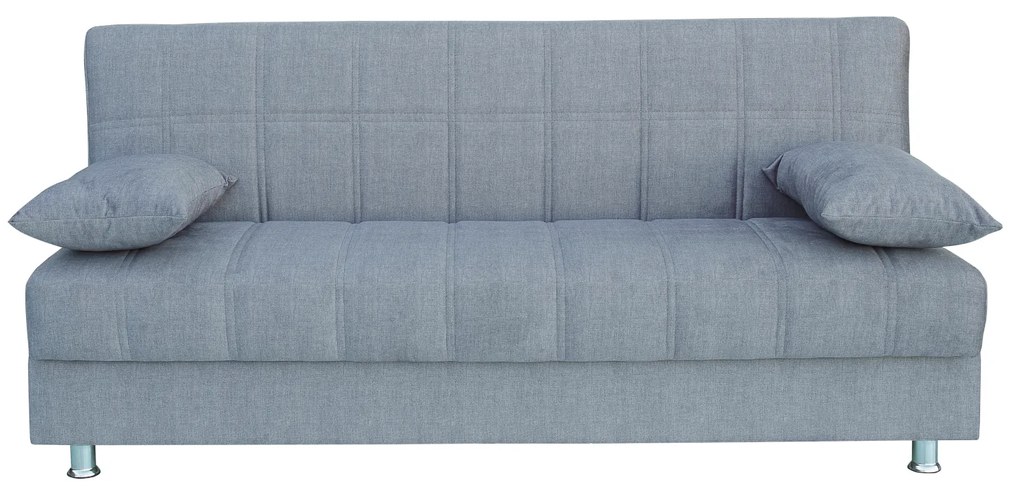 Καναπές Κρεβάτι Τριθέσιος LAURA II Γκρι 190x75x80cm - 14210139