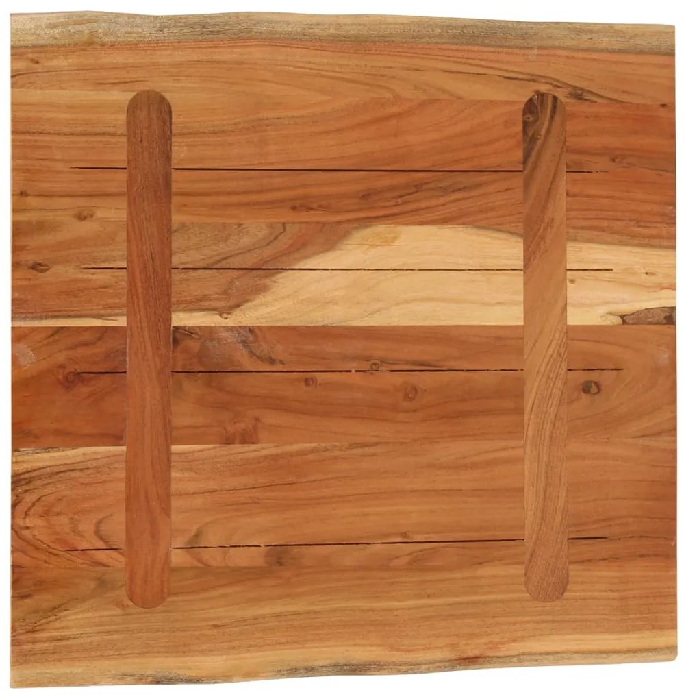 vidaXL Επιφάνεια Γραφείου Τετράγωνη 80x80x2,5 εκ. Μασίφ Ξύλο Ακακίας