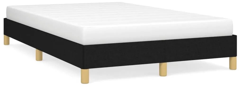 vidaXL Πλαίσιο Κρεβατιού χωρίς στρώμα Μαύρο 120x190 εκ. Υφασμάτινο