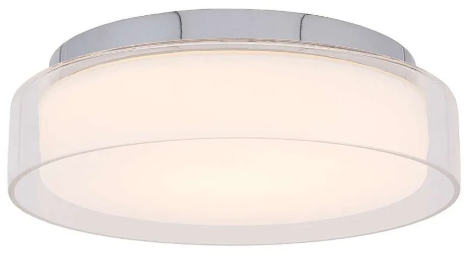 Φωτιστικό Οροφής - Πλαφονιέρα Pan S 8173 12W Led Φ30cm Chrome Nowodvorski Metal, Plastic