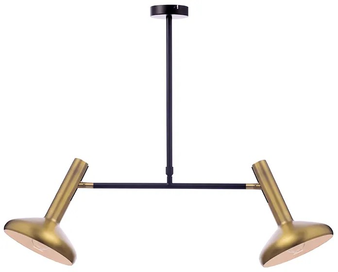 Φωτιστικό Οροφής Δίφωτο Aca Sherlock AR4182P69BB Brass