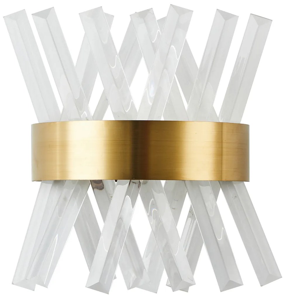 Απλίκα Τοίχου LED Homelighting Xenic 77-8217 Gold