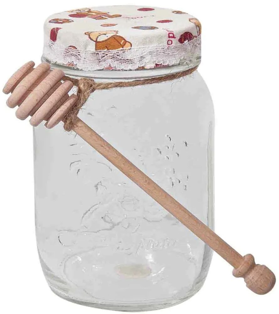 Βάζο Αποθήκευσης Μελιού 703006 500ml Clear Marva Γυαλί