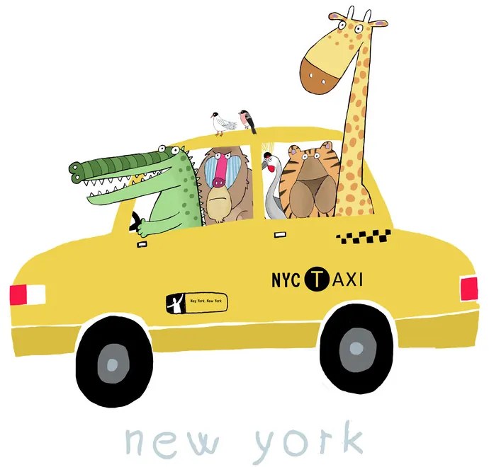 Εικονογράφηση Jungle Animals in New York, Carla Daly