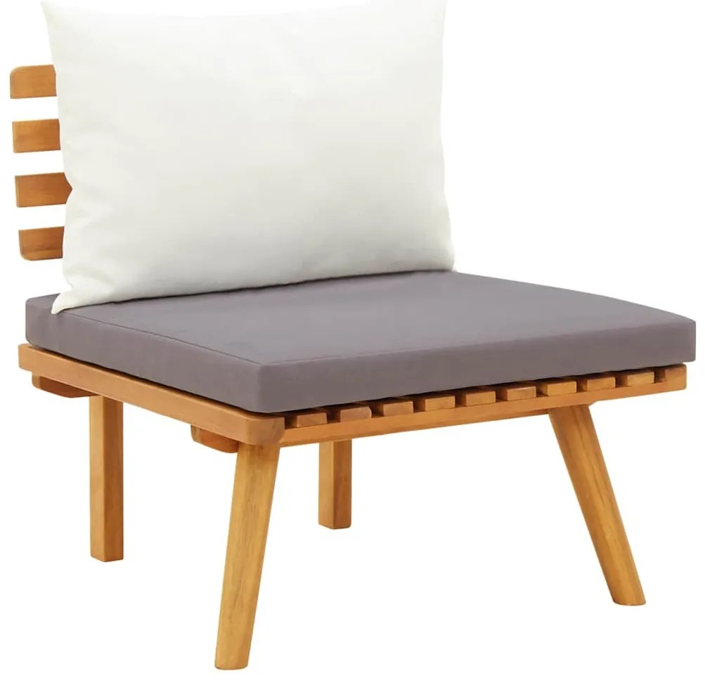 vidaXL Καρέκλα Κήπου από Μασίφ Ξύλο Ακακίας με Μαξιλάρια