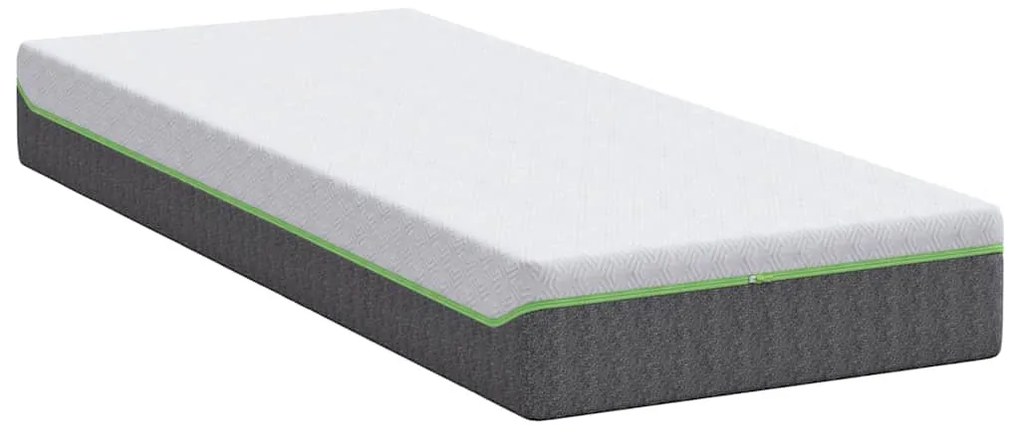 vidaXL Στρώμα Λευκό και Γκρι 70 x 200 cm Τσέπες ελατηρίων