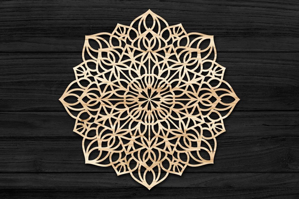Intra απο ξύλο plywood 3mm-4mm πάχος 3D Mandala για Cricut Δίασταση 30x30 cm INTRAFABR-69584128