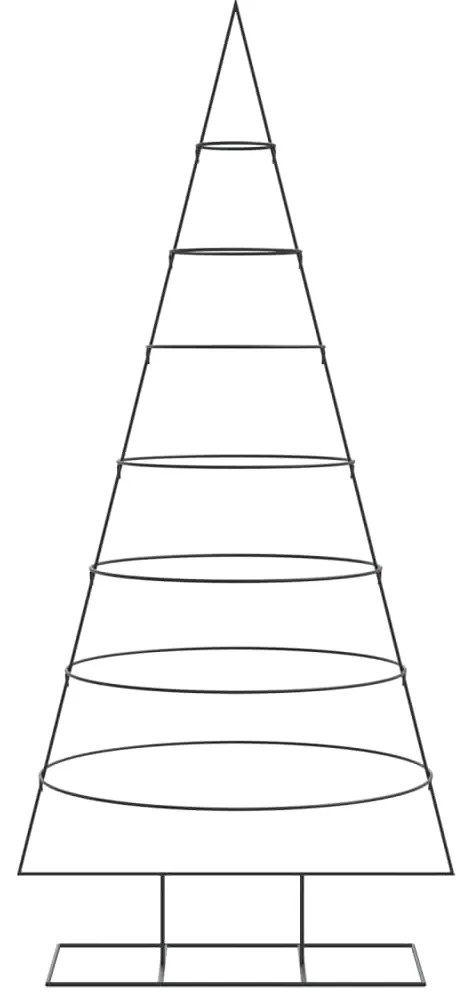 vidaXL Χριστουγεννιάτικο Δέντρο Διακοσμητικό Μαύρο 210 εκ.
