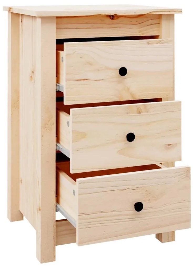 vidaXL Κομοδίνα 2 τεμ. 40 x 35 x 61,5 εκ. από Μασίφ Ξύλο Πεύκου