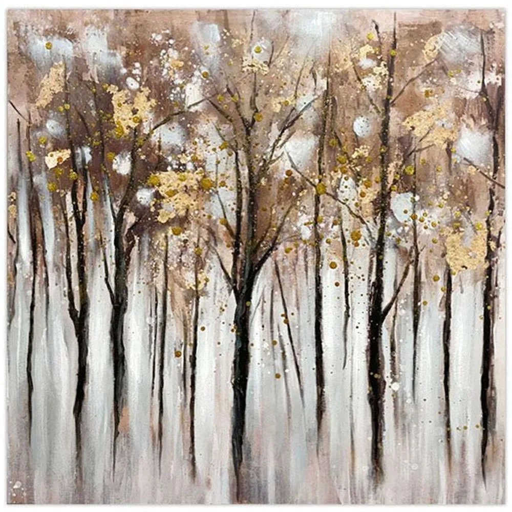 Πίνακας Καμβάς Forest 166-224-043 80x3x80cm Multi Square Καμβάς