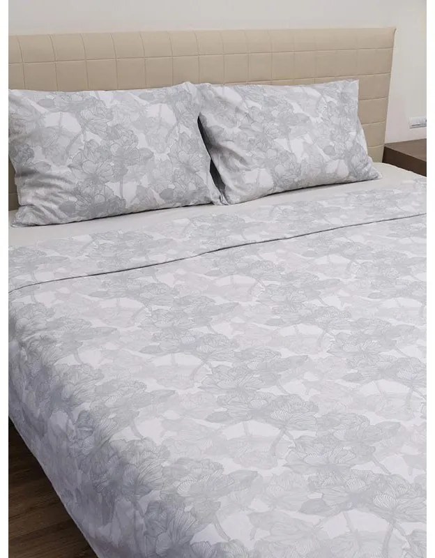 Σετ Σεντόνια Cotton Feelings 2032 Grey Μονό (165x270)