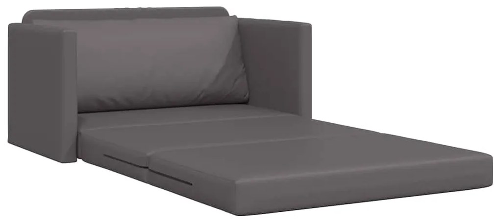 vidaXL Κρεβάτι καναπές Γκρι 124 x 71 x 78 εκ Δερματίνη