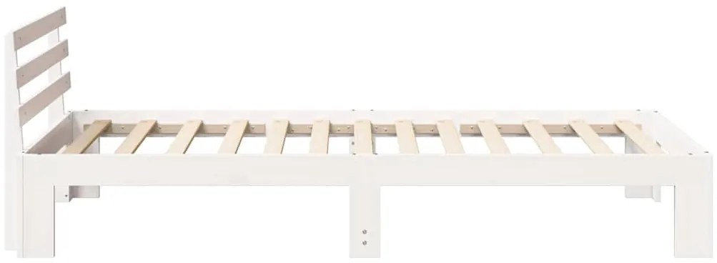 vidaXL Σκελετός Κρεβατιού Λευκό 100 x 200 cm Μασίφ ξύλο πεύκου