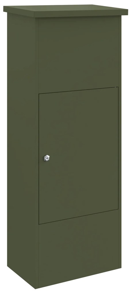 vidaXL Θυρίδα Πακέτων Λαδί 44.5 x 29 x 110.5 εκ Ατσάλι