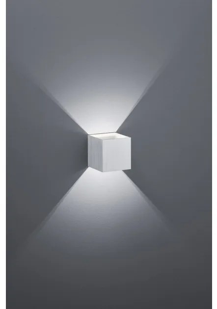 Απλίκα Φωτιστικό Τοίχου LED 4,3W Up Down Κύβος Louis Trio Lighting-223310105-Αλουμίνιο 223310105