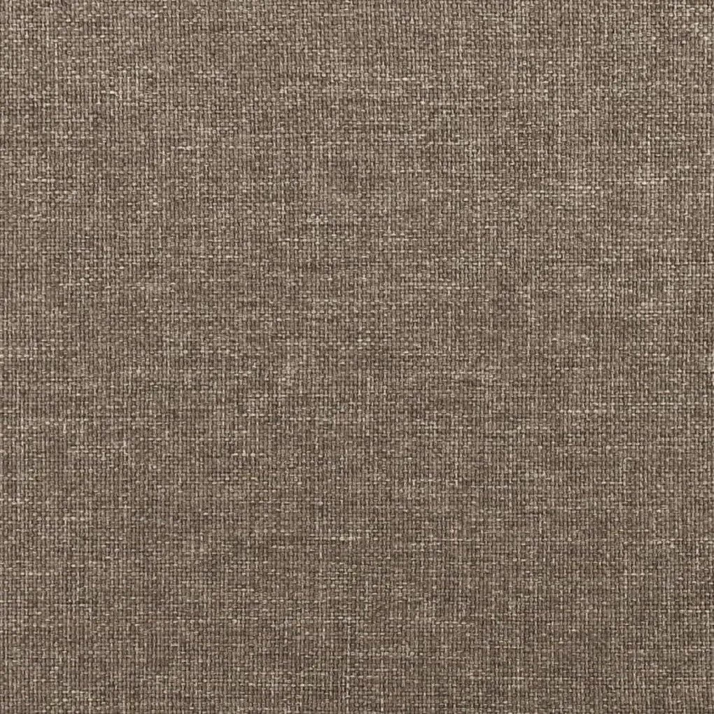 Κεφαλάρι με Πτερύγια Taupe 183x16x118/128 εκ. Υφασμάτινο - Μπεζ-Γκρι