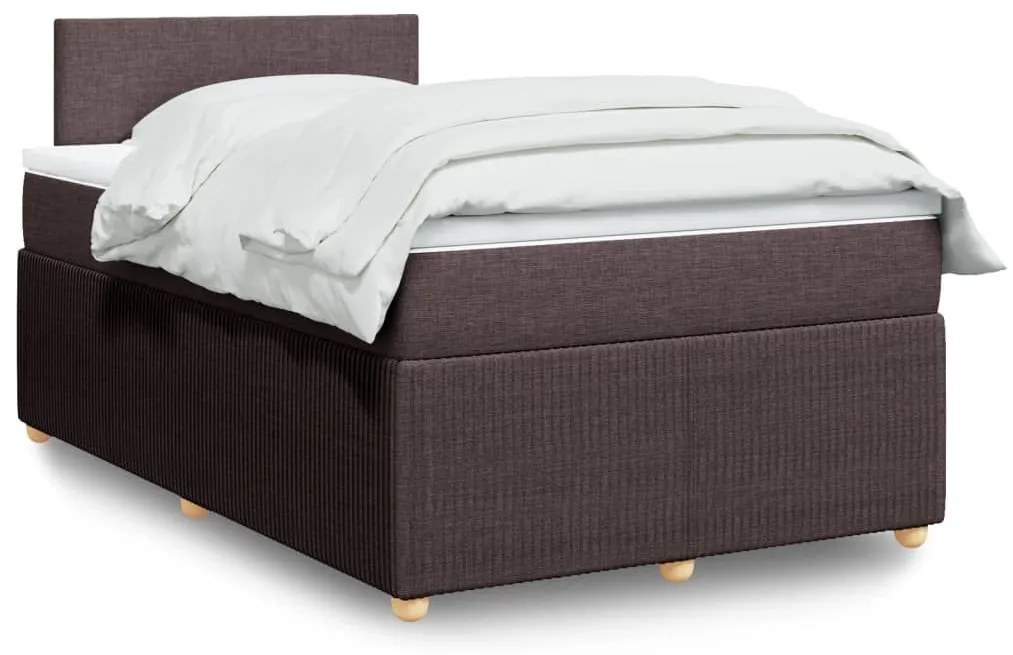 ΚΡΕΒΑΤΙ BOXSPRING ΜΕ ΣΤΡΩΜΑ ΣΚΟΥΡΟ ΚΑΦΕ 120X190 ΕΚ ΥΦΑΣΜΑΤΙΝΟ 3287391