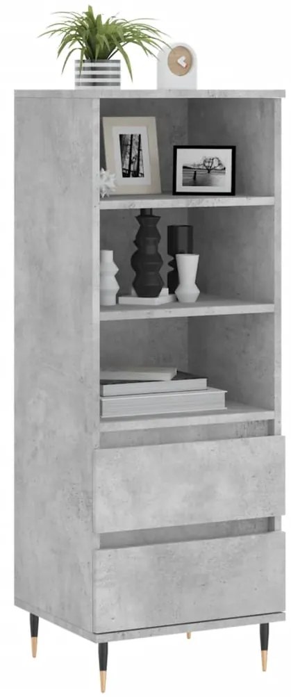vidaXL Ντουλάπι Γκρι Σκυρ. 40x36x110 εκ. από Επεξεργασμένο Ξύλο