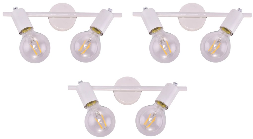 SE 137-2AW (x3) Soma Packet White adjustable spotlight+