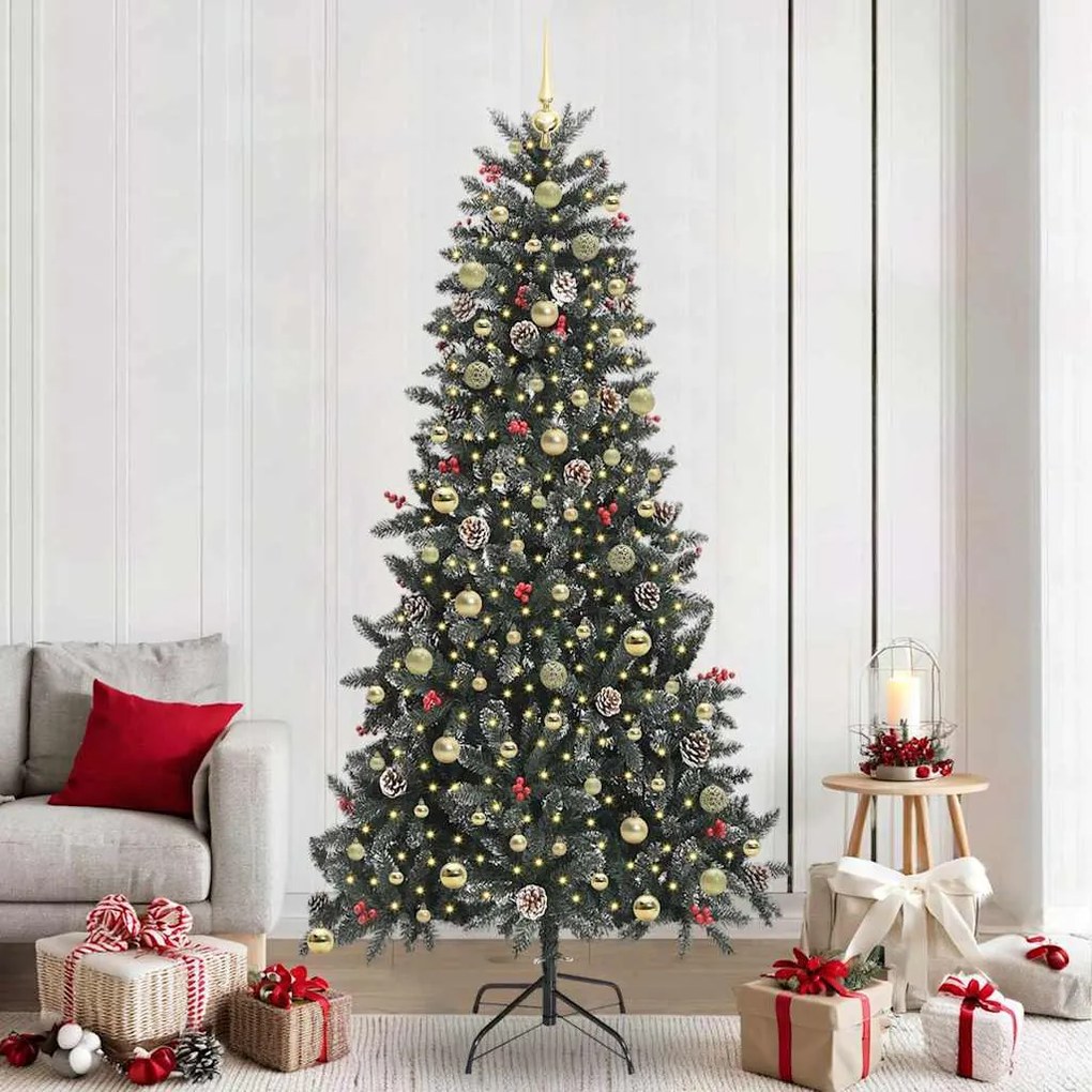 vidaXL Τεχνητό Χριστουγεννιάτικο Δέντρο 129.5 x 129.5 x 240 εκ.